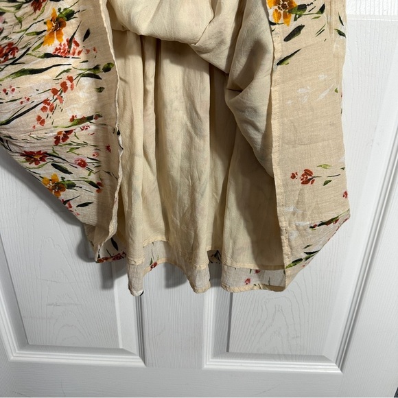 Sundance floral boho dress, semi-sheer gauzy fabric, size Small, cottagecore - Picture 10 of 11